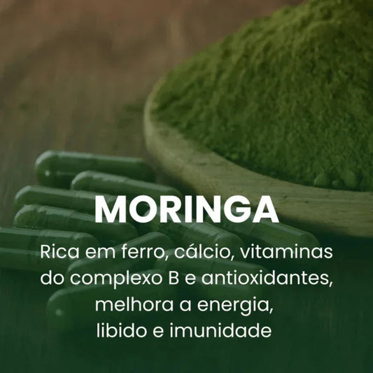 3 em 1 Moringa +Ashwagandha + Maca Negra
