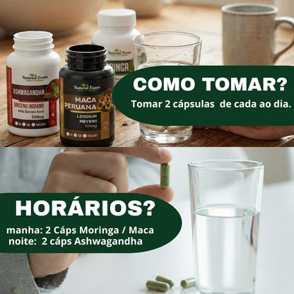 Combo moringa +Ashwagandha +Maca peruana