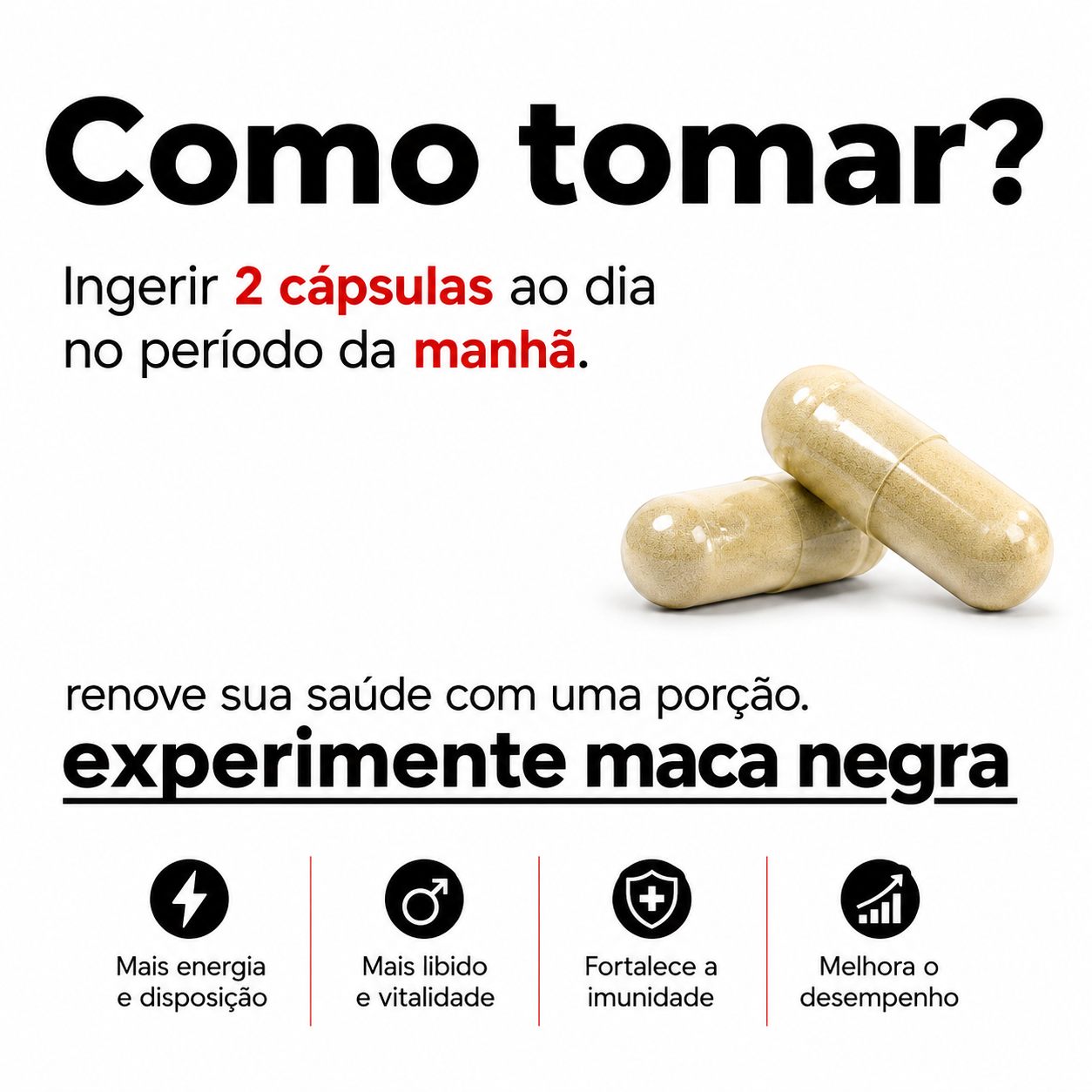 Maca Peruana  120 cápsulas