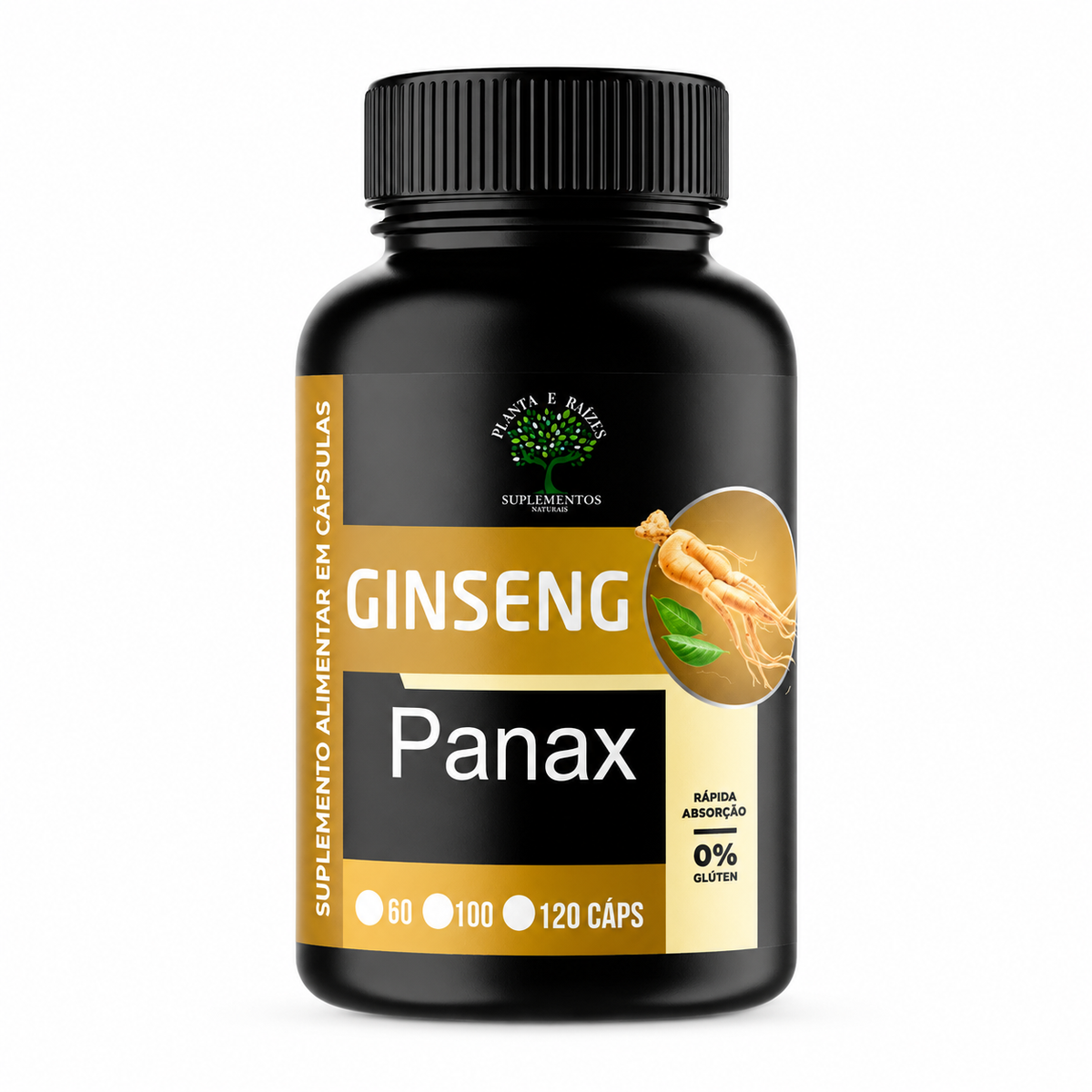 Ginseng Panax 120 cápsulas