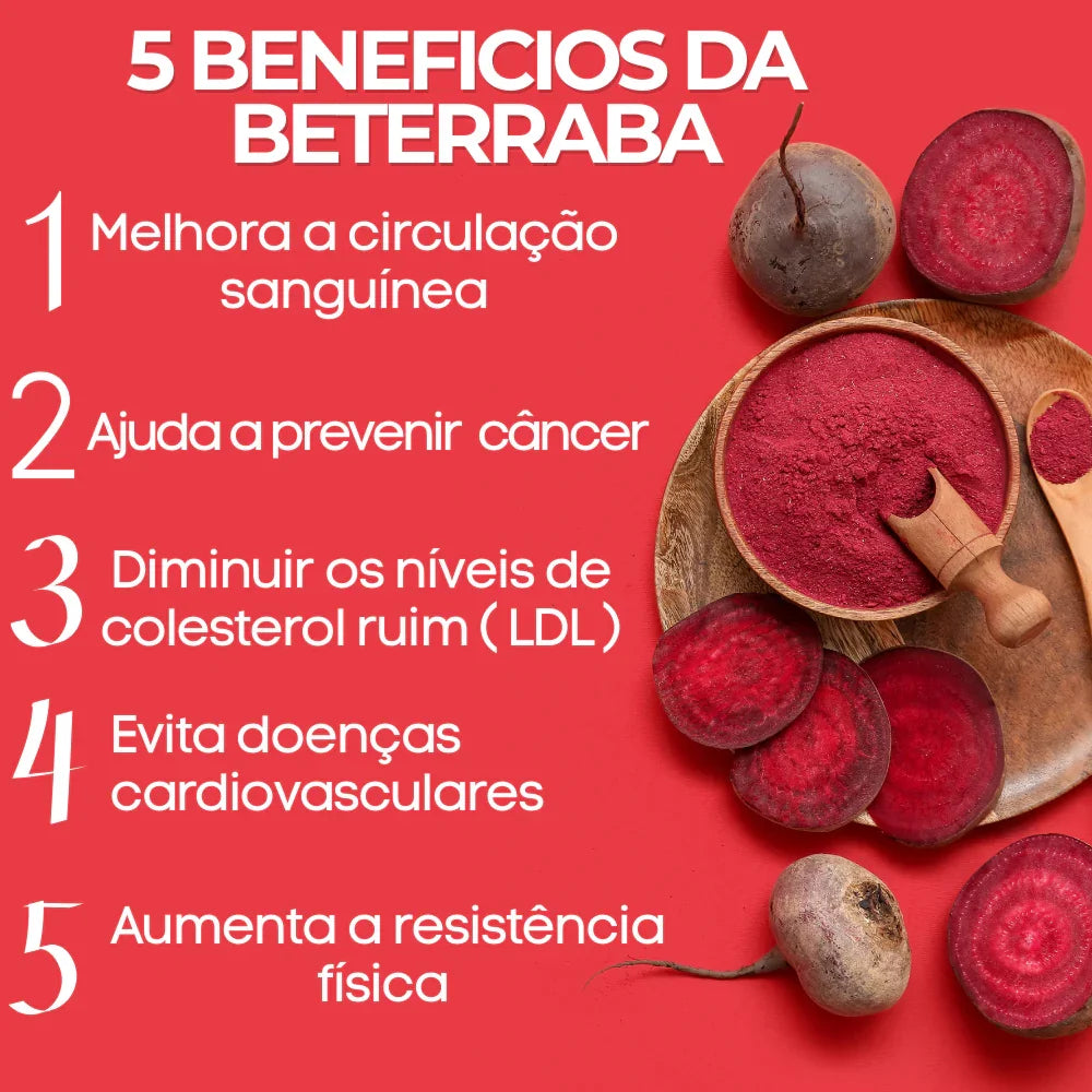 Farinha de beterraba em pó
